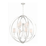 Libby Langdon for Crystorama Sylvan 8 Light Black Forged Chandelier 2246-BF