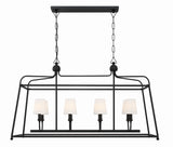 Libby Langdon for Crystorama Sylvan 8 Light Black Forged Chandelier 2249-BF