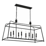 Libby Langdon for Crystorama Sylvan 8 Light Black Forged Chandelier 2249-BF_NOSHADE