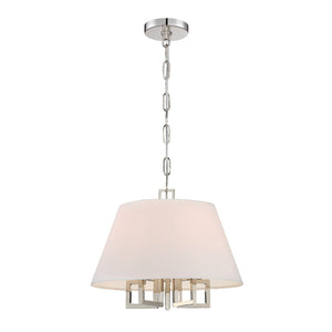 Libby Langdon for Crystorama Westwood 5 Light Polished Nickel Pendant 2255-PN