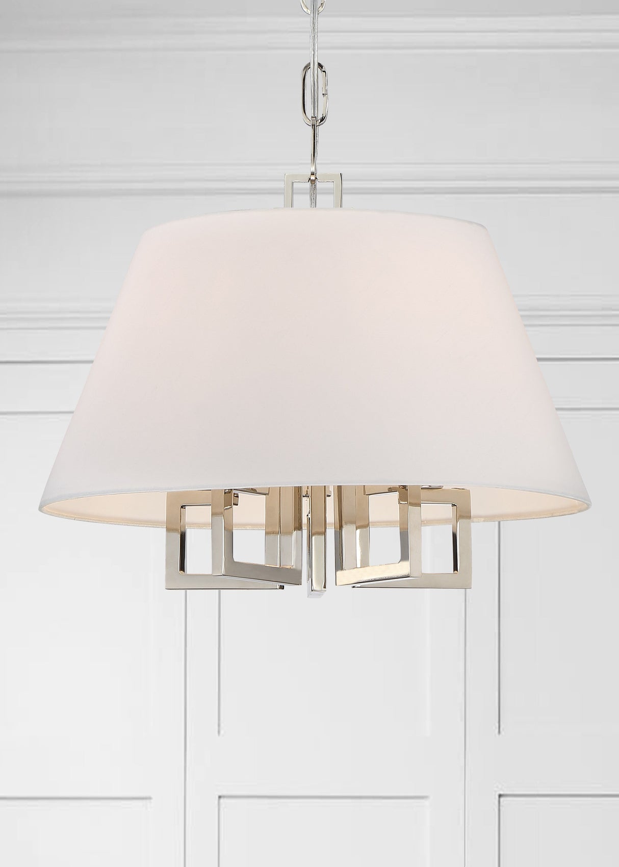 Libby Langdon for Crystorama Westwood 5 Light Polished Nickel Pendant 2255-PN