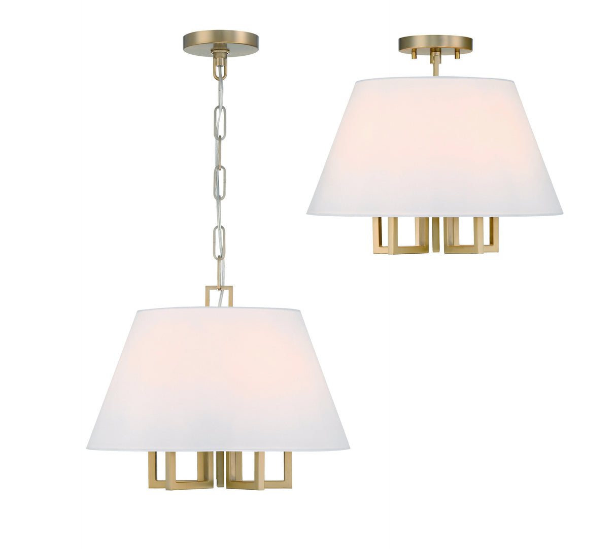 Libby Langdon for Crystorama Westwood 5 Light Polished Nickel Pendant 2255-PN