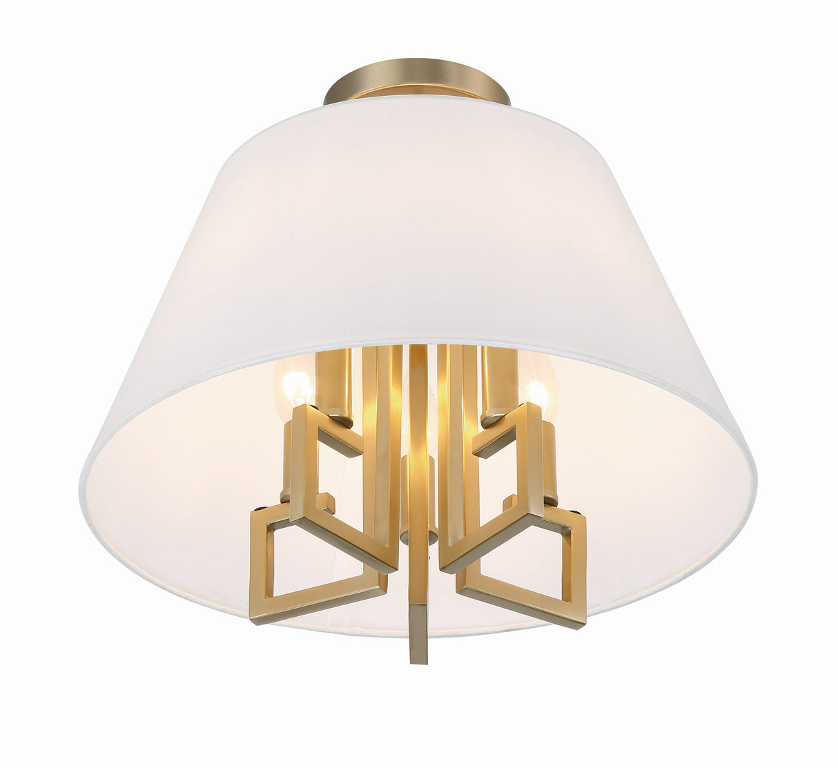 Libby Langdon for Crystorama Westwood 5 Light Polished Nickel Semi Flush Mount 2255-PN_CEILING