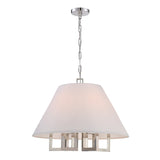 Libby Langdon for Crystorama Westwood 6 Light Polished Nickel Chandelier 2256-PN