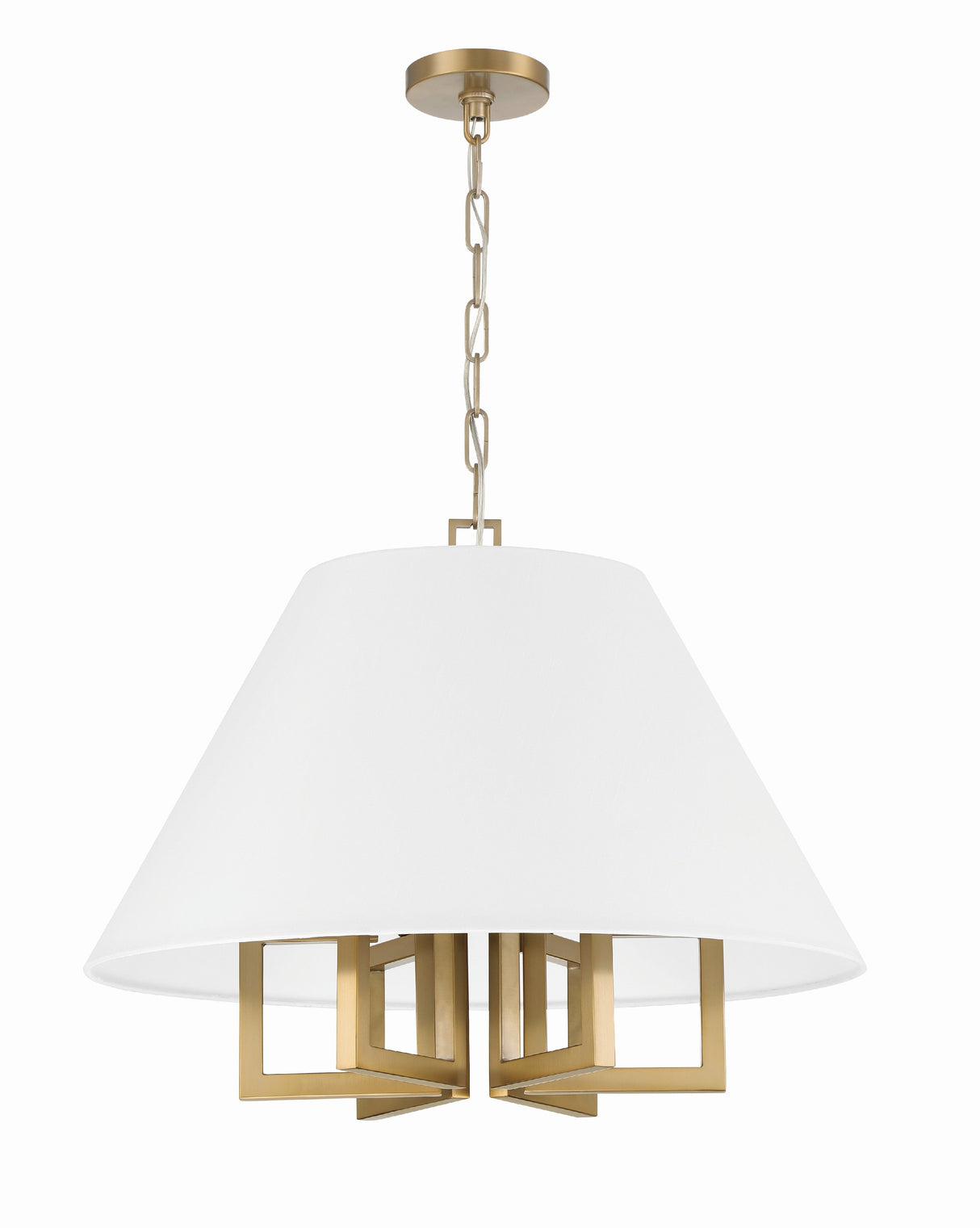 Libby Langdon for Crystorama Westwood 6 Light Polished Nickel Chandelier 2256-PN