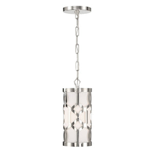 Libby Langdon for Crystorama Jennings 1 Light Aged Brass Mini Pendant 2260-AG