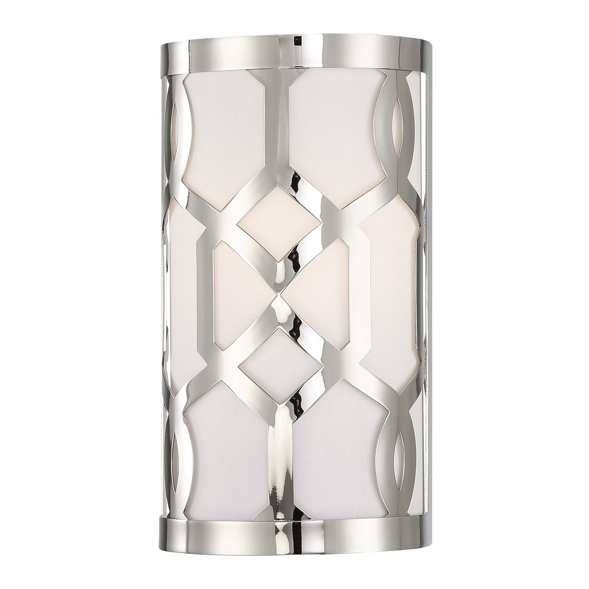 Libby Langdon for Crystorama Jennings 1 Light Polished Nickel Sconce 2262-PN