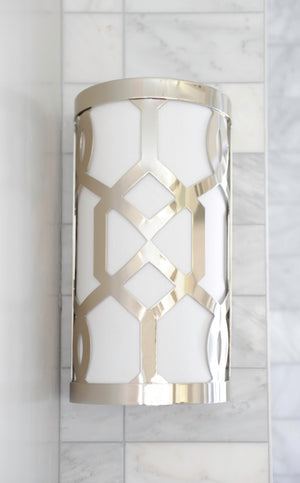 Libby Langdon for Crystorama Jennings 1 Light Aged Brass Sconce 2262-AG