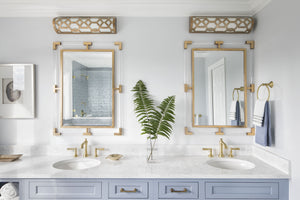 Libby Langdon for Crystorama Jennings Integrated LED Aged Brass Bathroom Vanity 2264-AG-LED