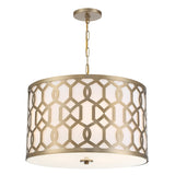 Libby Langdon for Crystorama Jennings 5 Light Aged Brass Chandelier 2266-AG