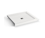 MAAX 420040-542-001-000 B3X 4236 Acrylic Corner Left Shower Base with Anti-slip Bottom with Center Drain in White