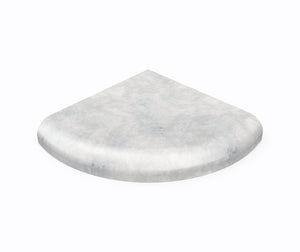 Swanstone™ 4-3/4"W x 4-3/4"D Ice Corner Shower Wall Soap Dish (2-Piece)