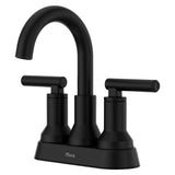 Capistrano 2-Handle 4" Centerset Bathroom Faucet in Spot Defense Matte Black