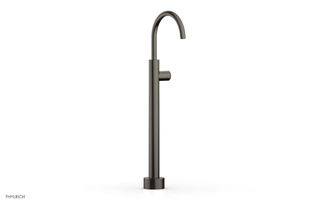 Phylrich 230-44-04-15A BASIC II Low Floor Mount Tub Filler - Knurled Handle  230-44-04 - Pewter