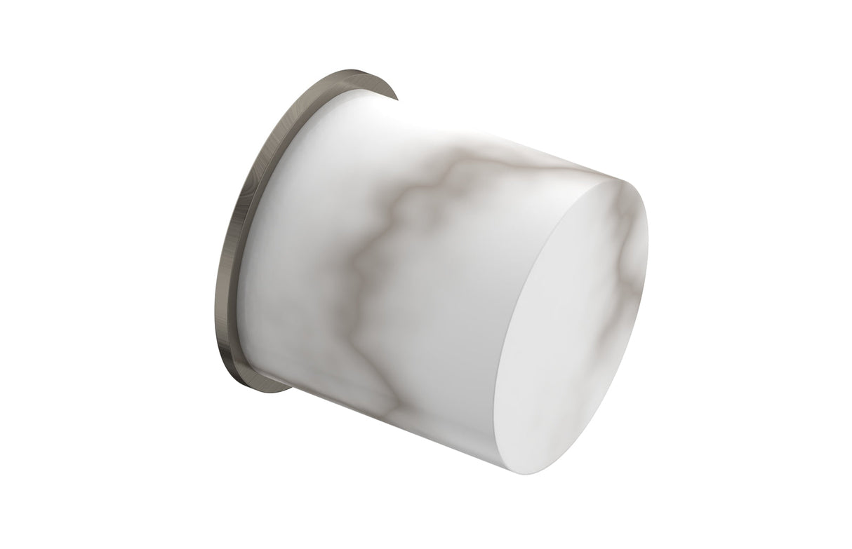 Phylrich 230-92-15AX031 BASIC II Cabinet Knob - White Marble 230-92 - Pewter