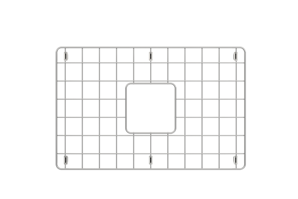 BOCCHI 1360-001-KIT1 Kit: 1360 Sotto Dual-mount Fireclay 27 in. Single Bowl Kitchen Sink with Protective Bottom Grid and Strainer & Workstation Accessories