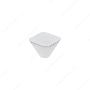 Richelieu BP23472530 Modern Plastic Knob - 2347, White