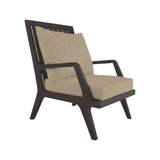 Elk 2317012S-CO Teak Patio Lounge Chair Cushions in Cream (2-piece Set)