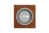 BOCCHI 2320 0014 Wood Board with Large Round Stainless Steel Mixing Bowl and Colander F/1616, 1618, 1633 (inner ledge)
