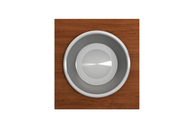 BOCCHI 2320 0014 Wood Board with Large Round Stainless Steel Mixing Bowl and Colander F/1616, 1618, 1633 (inner ledge)