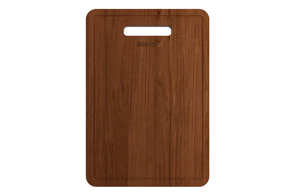 BOCCHI 2320 0005 Wooden Cutting Board in Sapele Mahogany Wood; Compatible with 1600, 1606, 1634 sinks