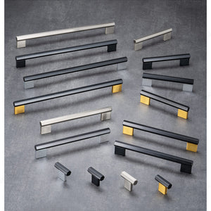 Richelieu BP8780128195 Modern Metal Pull - 8780, Brushed Nickel, 5 1/32 in, 6 5/16 in, 5/16 in, 21/32 in