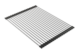 BOCCHI 2350 0004 Roller Mat, Stainless Steel with Black Edging, Fits 1616, 1618, 1633 (inner ledge)