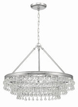 Calypso 6 Light Polished Chrome Chandelier 237-CH