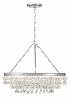 Calypso 6 Light Polished Chrome Chandelier 237-CH