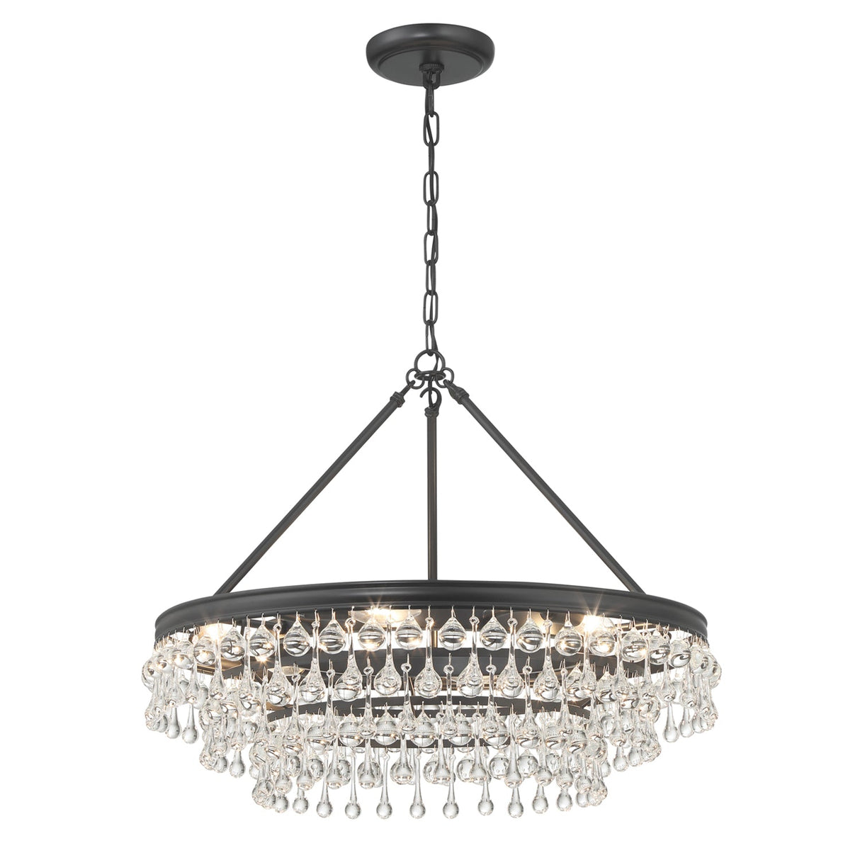 Calypso 6 Light Polished Chrome Chandelier 237-CH