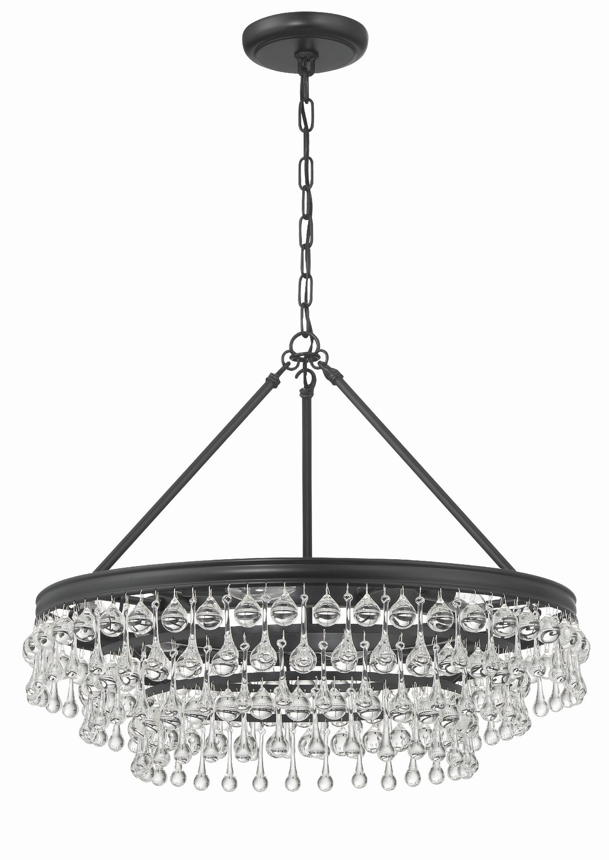 Calypso 6 Light Polished Chrome Chandelier 237-CH