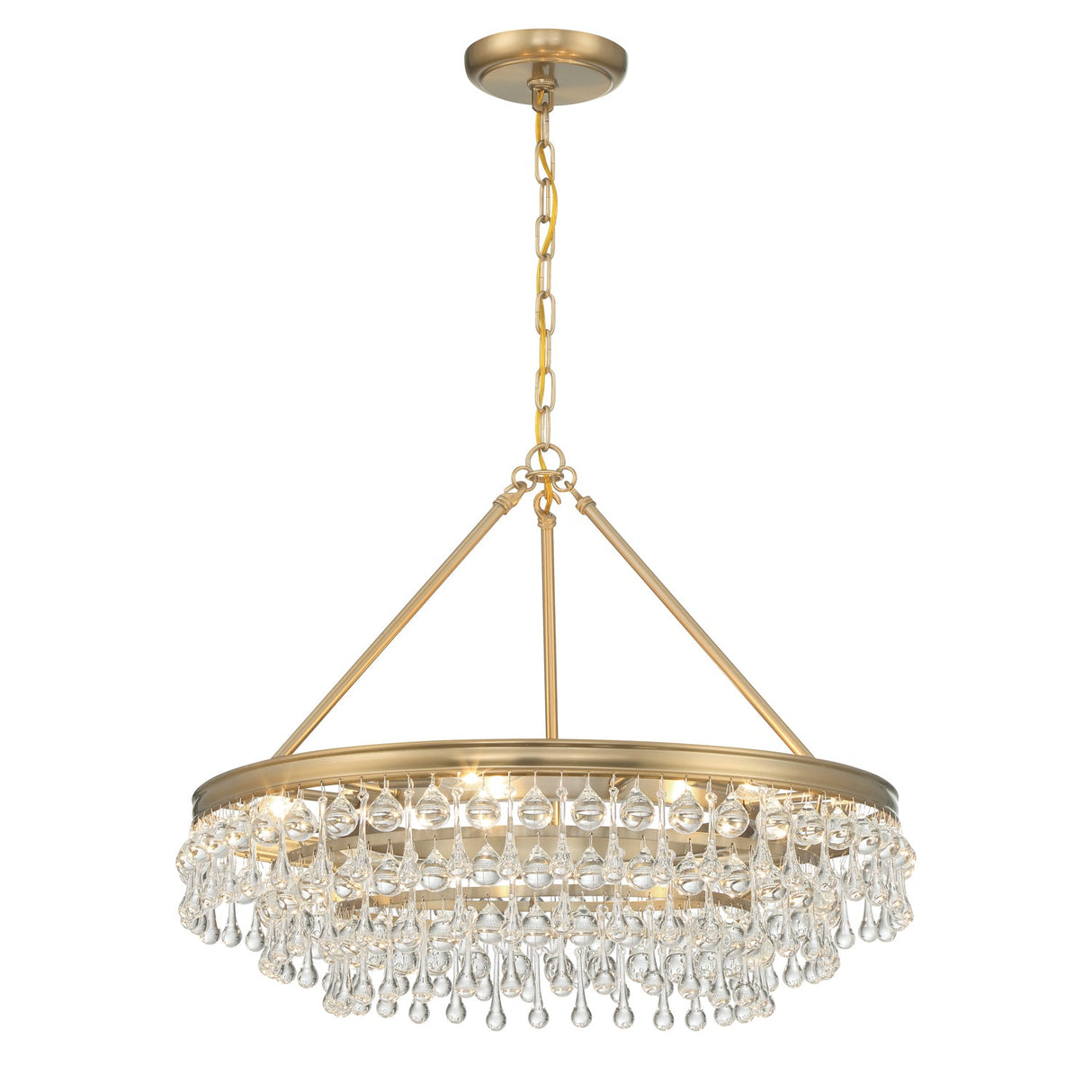 Calypso 6 Light Polished Chrome Chandelier 237-CH