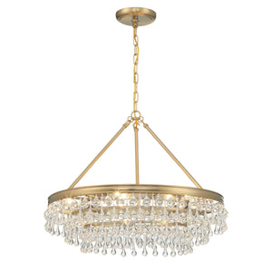 Calypso 6 Light Vibrant Gold Chandelier 237-VG