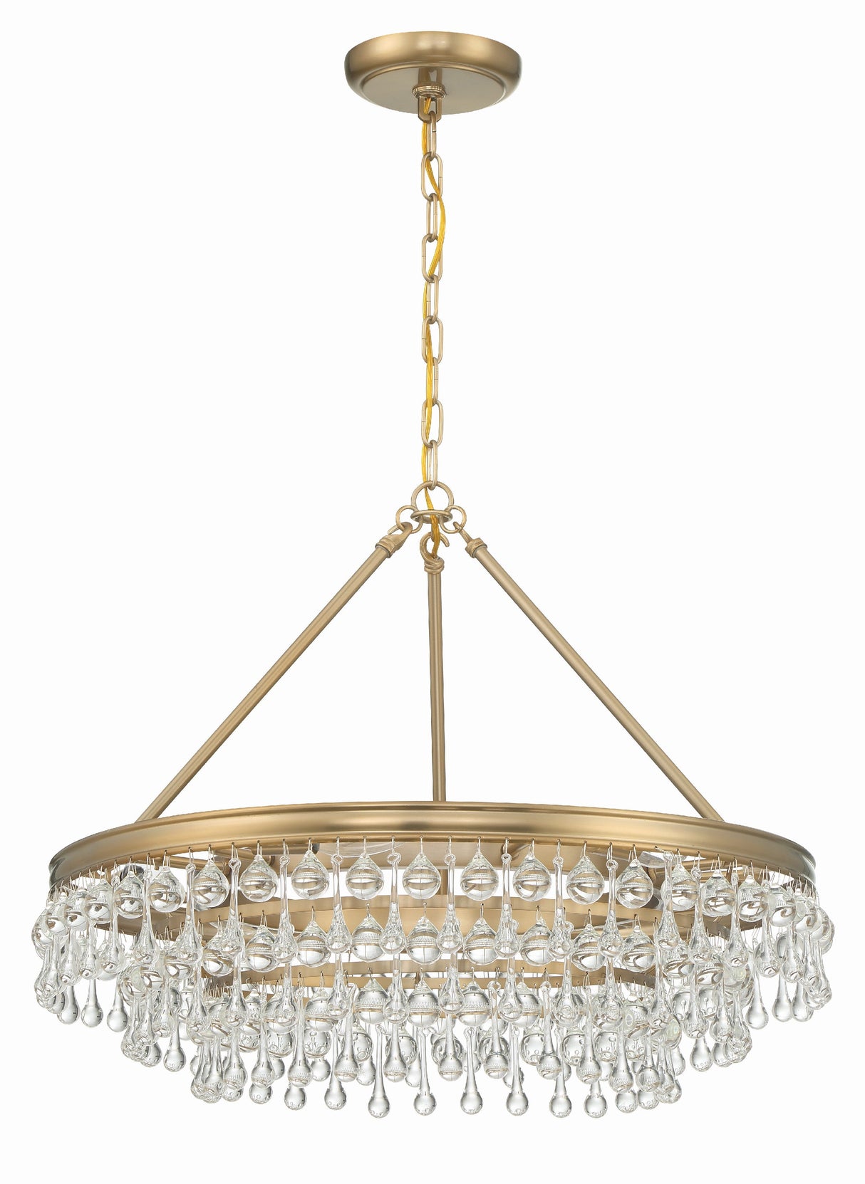 Calypso 6 Light Polished Chrome Chandelier 237-CH