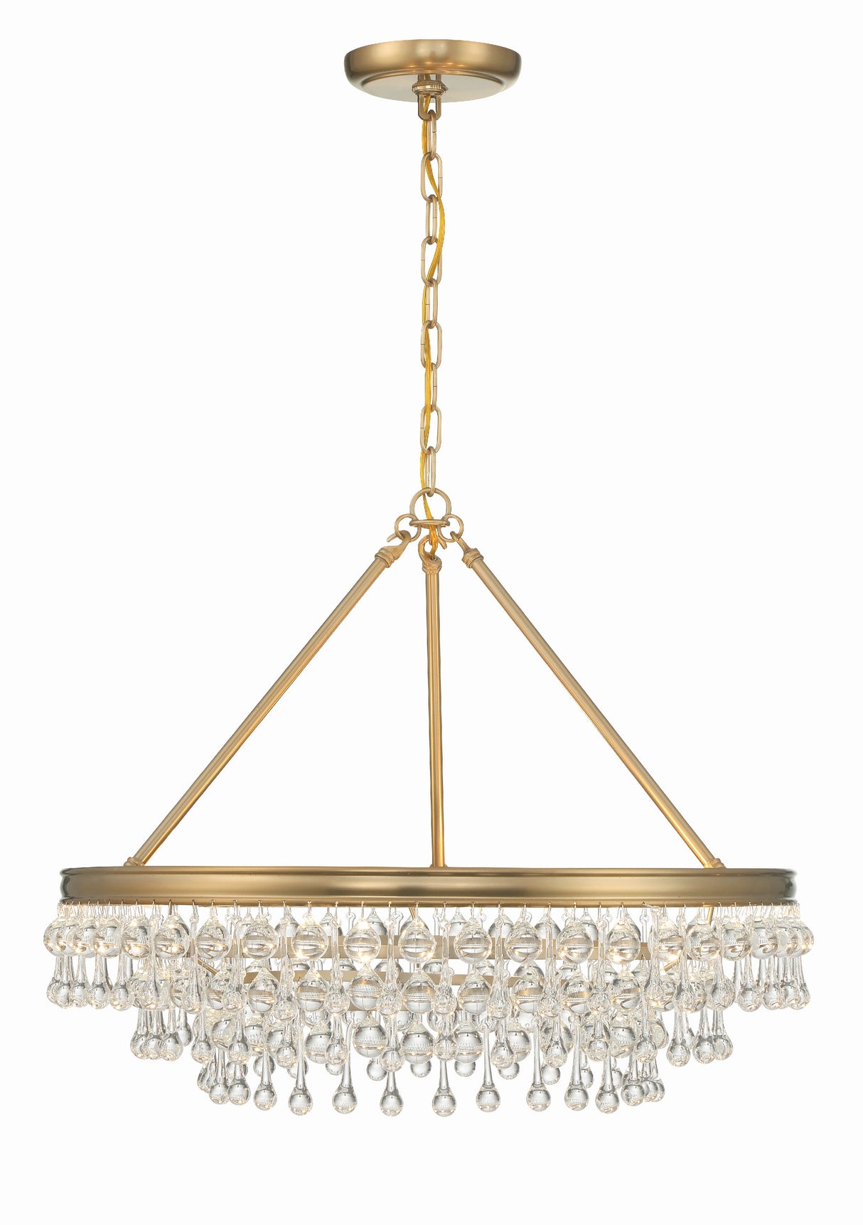 Calypso 6 Light Polished Chrome Chandelier 237-CH