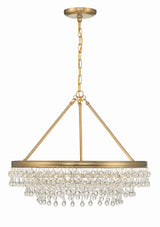 Calypso 6 Light Vibrant Gold Chandelier 237-VG