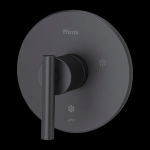 Contempra 1-Handle Tub & Shower Valve Only Trim in Black
