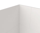 Swanstone TSMK72-3442 34 x 42 x 72 Swanstone Traditional Subway Tile Glue up Bathtub and Shower Wall Kit in White TSMK723442.010