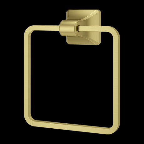 Park Avenue Towel Ring in Brushed Gold
