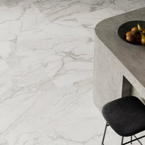 Anatolia Tile 24X24 Plata Statuario P Polished 4500-0961-0 Statuario Brina 24x24 Polished - premium natural stone mosaic tile from Anatolia Tile, available at PoshHaus showroom in Keene, NH