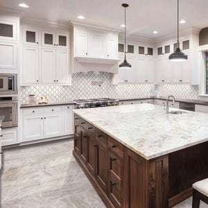 Anatolia Tile 24X48 Mayfair Volakas Grigio Polished Rectified Porcelain 4500-0415-1 Volakas Grigio 24x48" - premium natural stone mosaic tile from Anatolia Tile, available at PoshHaus showroom in Keene, NH