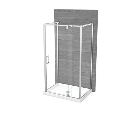 MAAX 137864-900-084-000 ModulR 48 x 34 x 78 in. 8mm Pivot Shower Door for Wall-mount Installation with Clear glass in Chrome