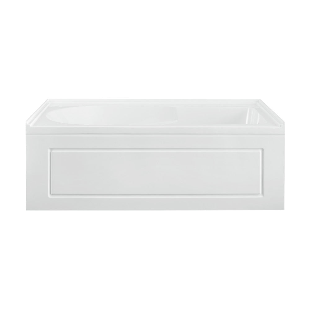 Concorde 60" x 30" Right-Hand Drain Alcove Bathtub with Apron and Armrest