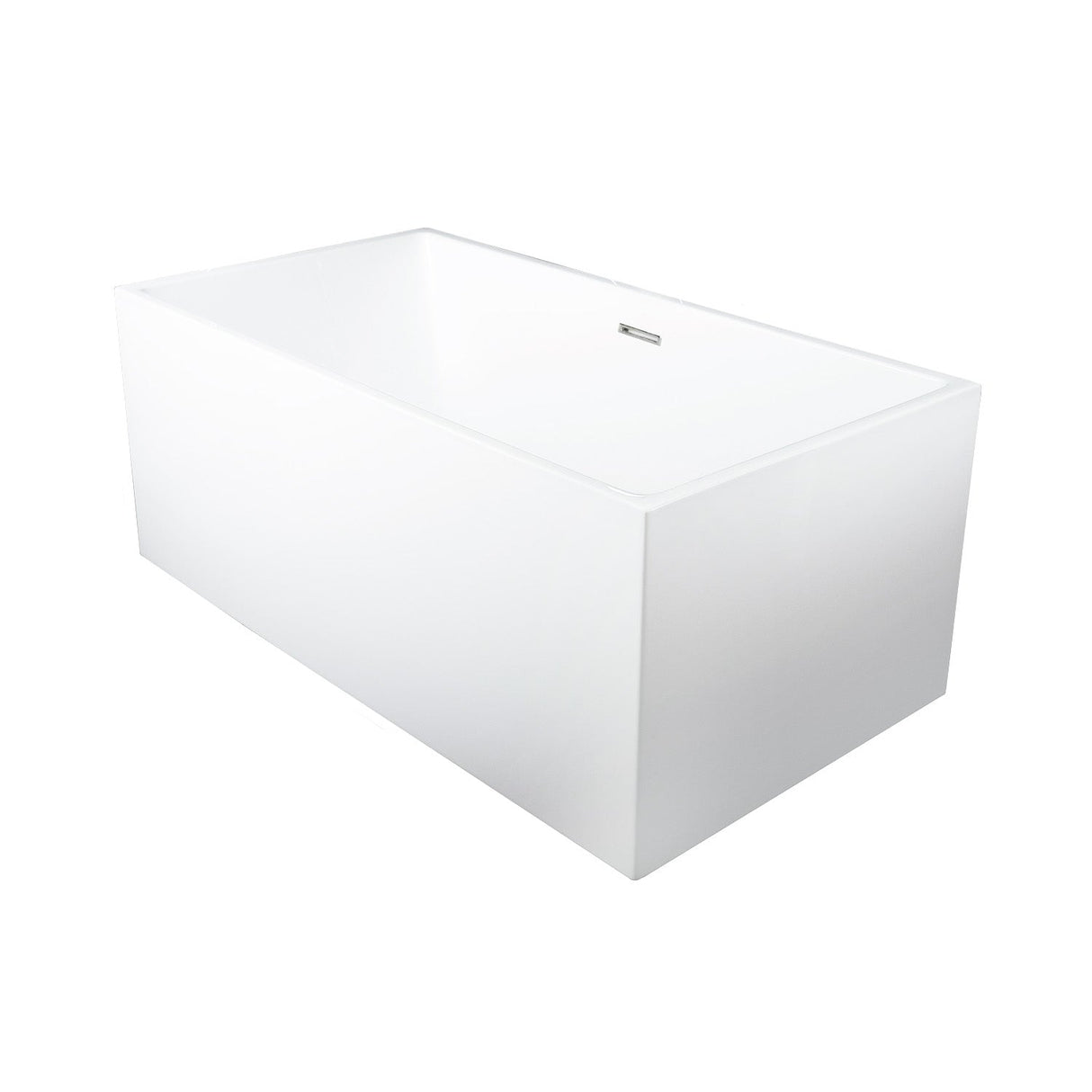 DAX Acrylic Square Freestanding Bathtub, White BT-8013A