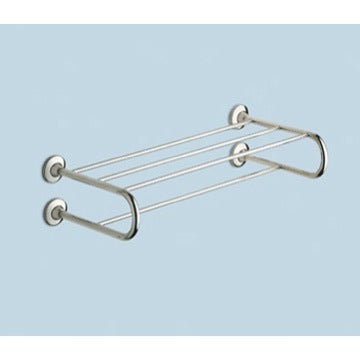 Polished Chrome Towel Shelf With Towel Bar