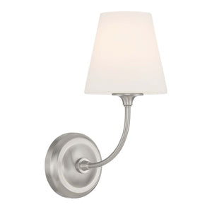 Libby Langdon for Crystorama Sylvan 1 Light Black Forged Sconce 2441-OP-BF