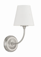 Libby Langdon for Crystorama Sylvan 1 Light Black Forged Sconce 2441-OP-BF