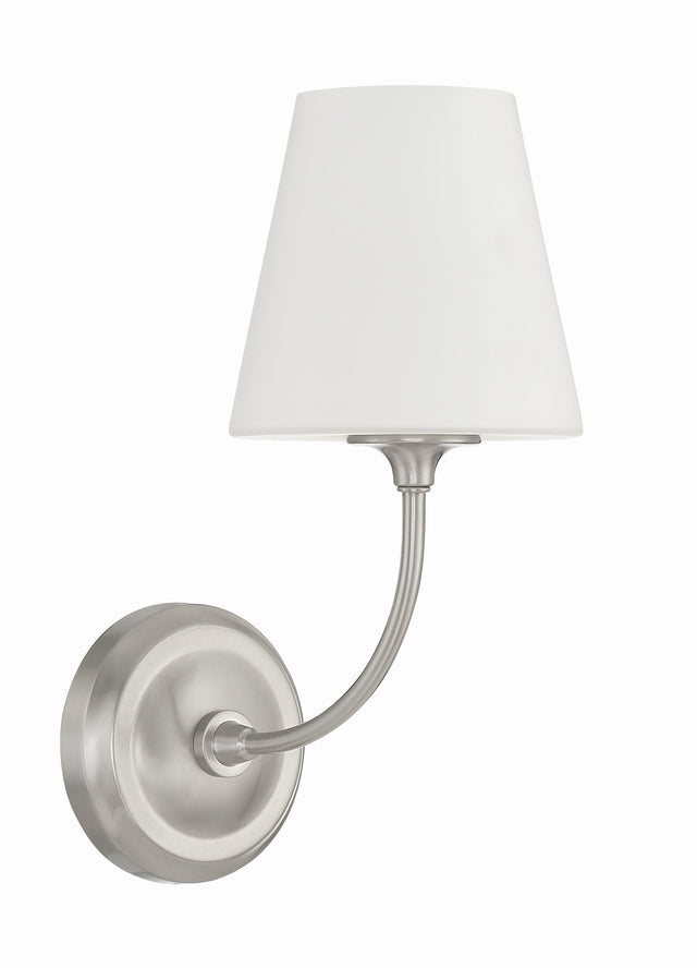 Libby Langdon for Crystorama Sylvan 1 Light Black Forged Sconce 2441-OP-BF