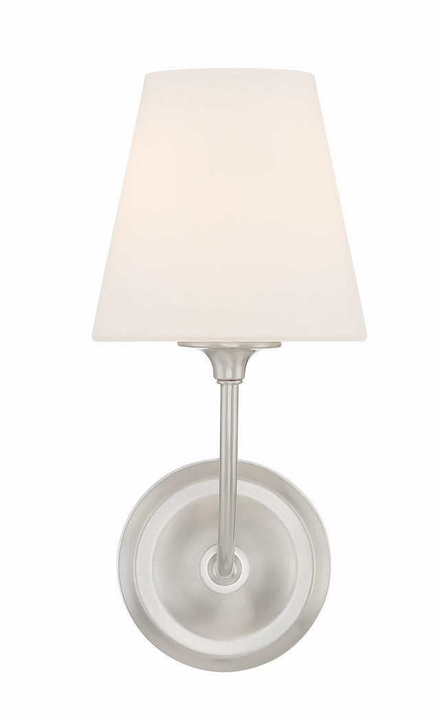 Libby Langdon for Crystorama Sylvan 1 Light Black Forged Sconce 2441-OP-BF
