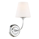 Libby Langdon for Crystorama Sylvan 1 Light Black Forged Sconce 2441-OP-BF